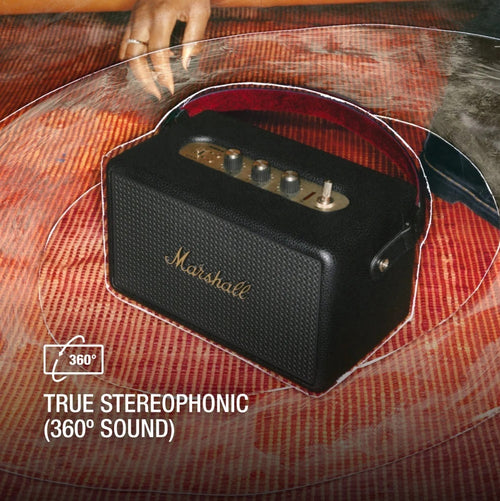 Marshall Kilburn III Bluetooth Speaker - Black & Brass