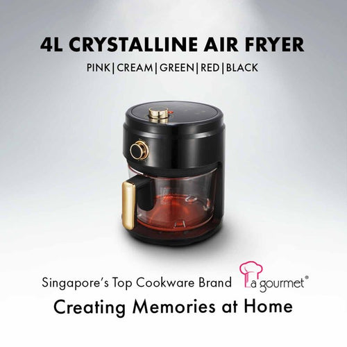 La Gourmet LGELAF410757 4L Glass Air Fryer Imperial Red