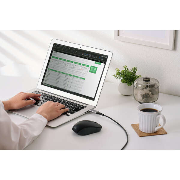 Elecom LD-AL1G20BK USB-A to LAN Cable CAT6 1 Gbps (2M)