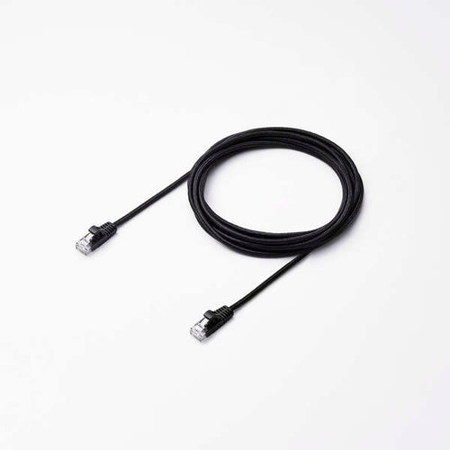 Elecom LD-GPAM/BK30 Cat 6A LAN Cable Mesh 3M Black