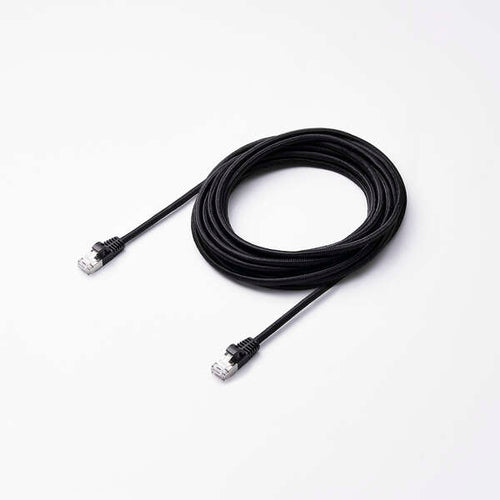 Elecom LD-OCM/BK50 Cat 8 LAN Cable Mesh 5M Black