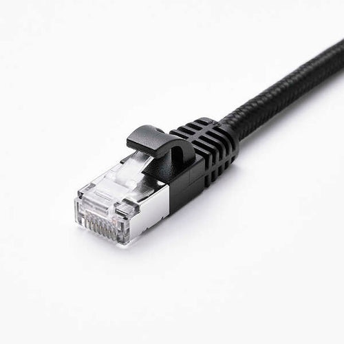 Elecom LD-TWSM/BK30 Cat 7 LAN Cable Mesh 3M Black