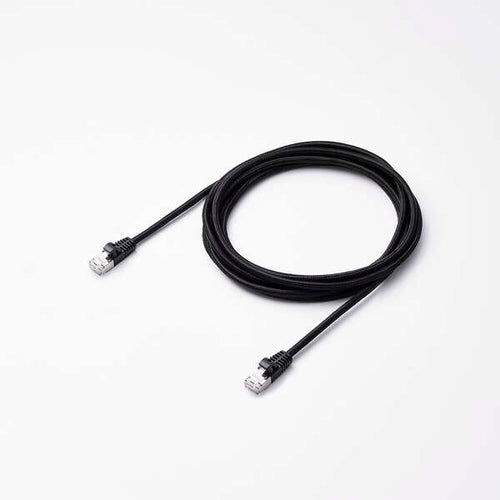 Elecom LD-TWSM/BK30 Cat 7 LAN Cable Mesh 3M Black