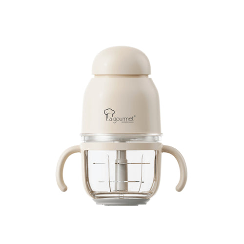 La Gourmet LGELROH432681 Ray Of Hope Glass Chopper (300ml +600ml) Cream