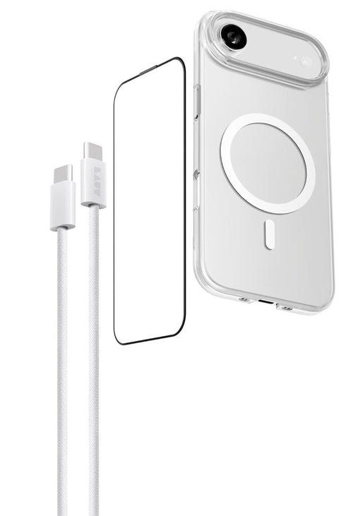 Laut iPhone 17 Air 6.6 (2025) Clear L_IP25C_CR_BUN Bundle Crystal Clear Prime GLS Edge Cable