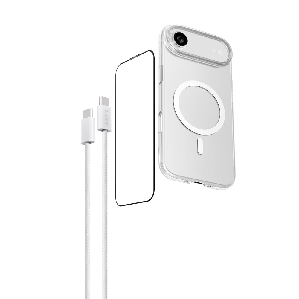 Laut iPhone 17 Air 6.6 (2025) Clear L_IP25C_CR_BUN Bundle Crystal Clear Prime GLS Edge Cable