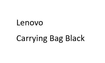 CS-FLB-Lenovo Carrying Bag Black