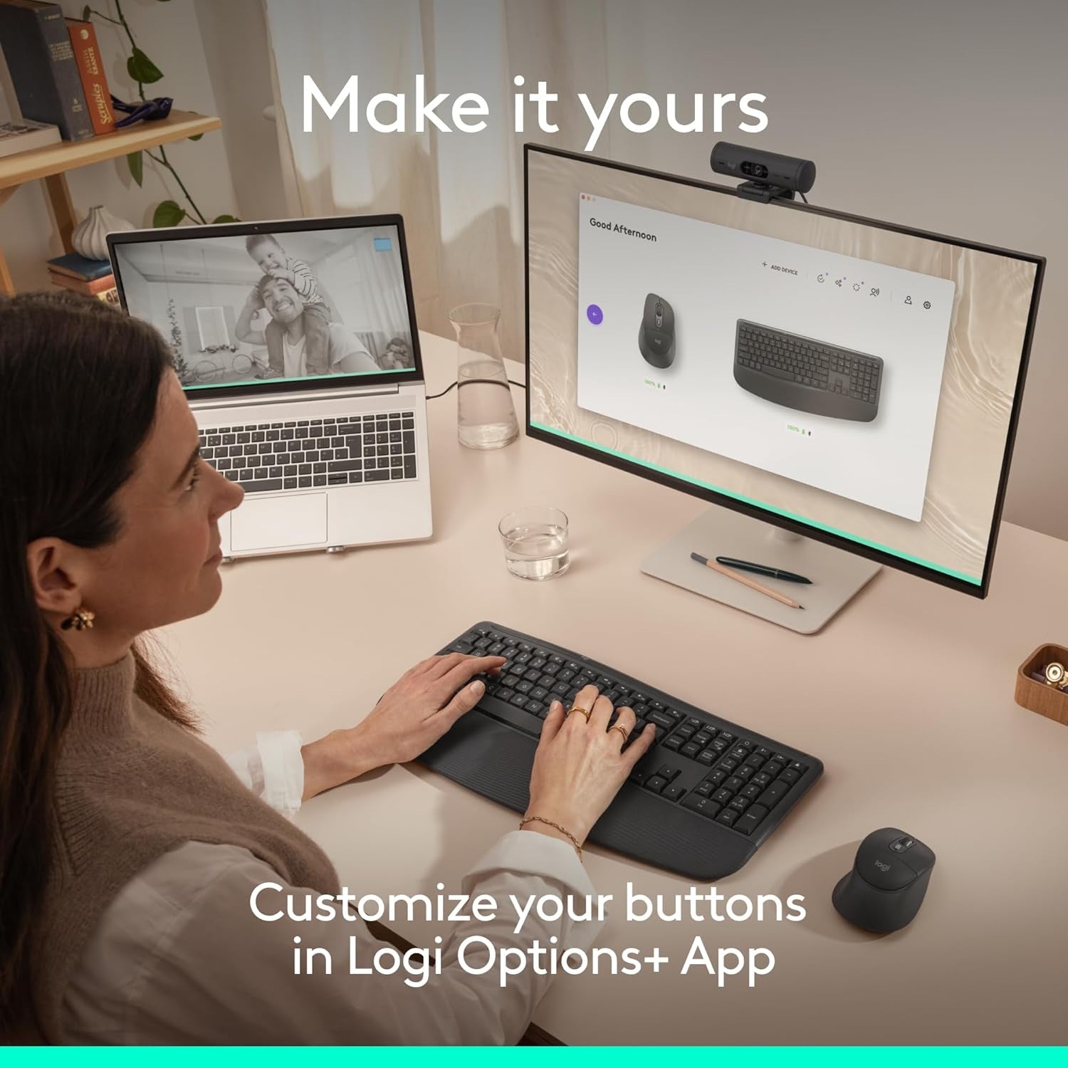 Logitech MK880 Signature CP Wireless Combo Graphite/4