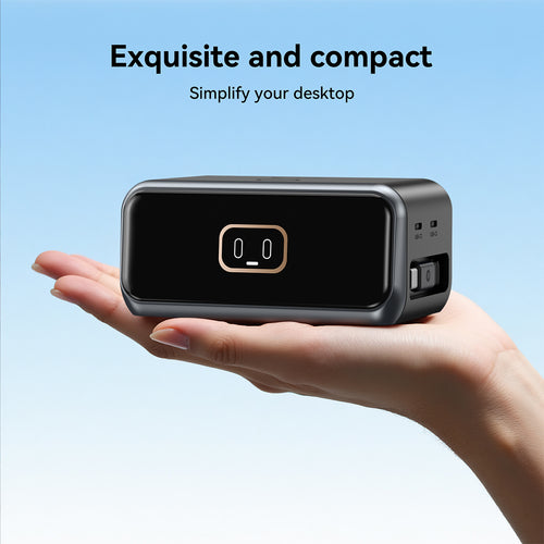 Mazer M-Ai-D200-V7 Ai PrestigeGaN PD200W with Retractable Cable Desktop Charger - Black