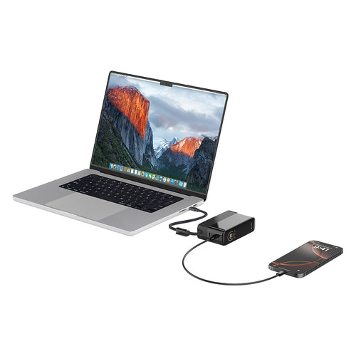 Mazer M-Ai-PC130L20-V7 PowerCharge PD 130W 20,000mAh with Built-in C Cable - Black