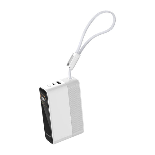 Mazer M-Ai-PC130L20-V7 PowerCharge PD 130W 20,000mAh with Built-in C Cable - White