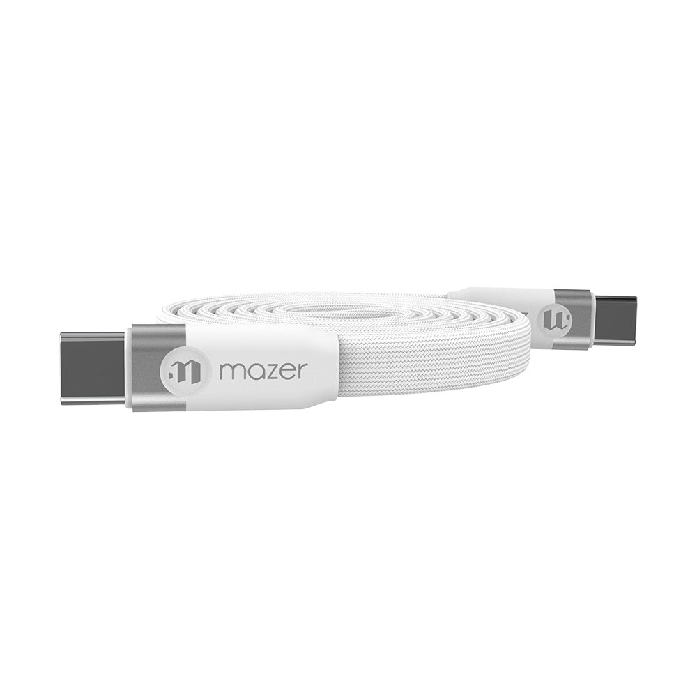 Mazer M-Cobra30 InfiniteLINK Cobra3 Flat Magnetic 1M 240W Cable - White