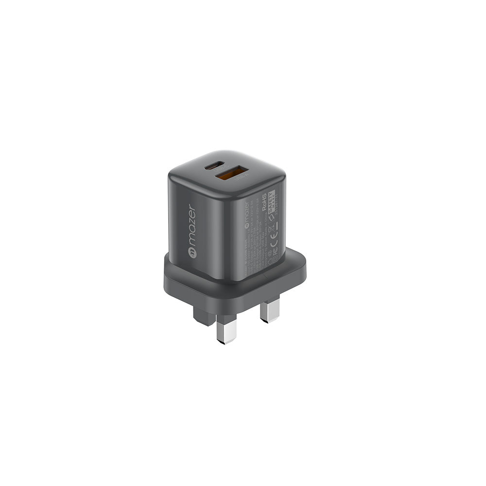 Mazer M-G35W-V6UK PrestigeGaN Multi Device Fast Charging 35W 1C1A - Grey