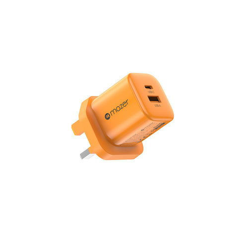 Mazer M-G35W-V6UK PrestigeGaN Multi Device Fast Charging 35W 1C1A - Sunset Orange