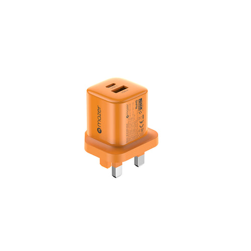 Mazer M-G35W-V6UK PrestigeGaN Multi Device Fast Charging 35W 1C1A - Sunset Orange