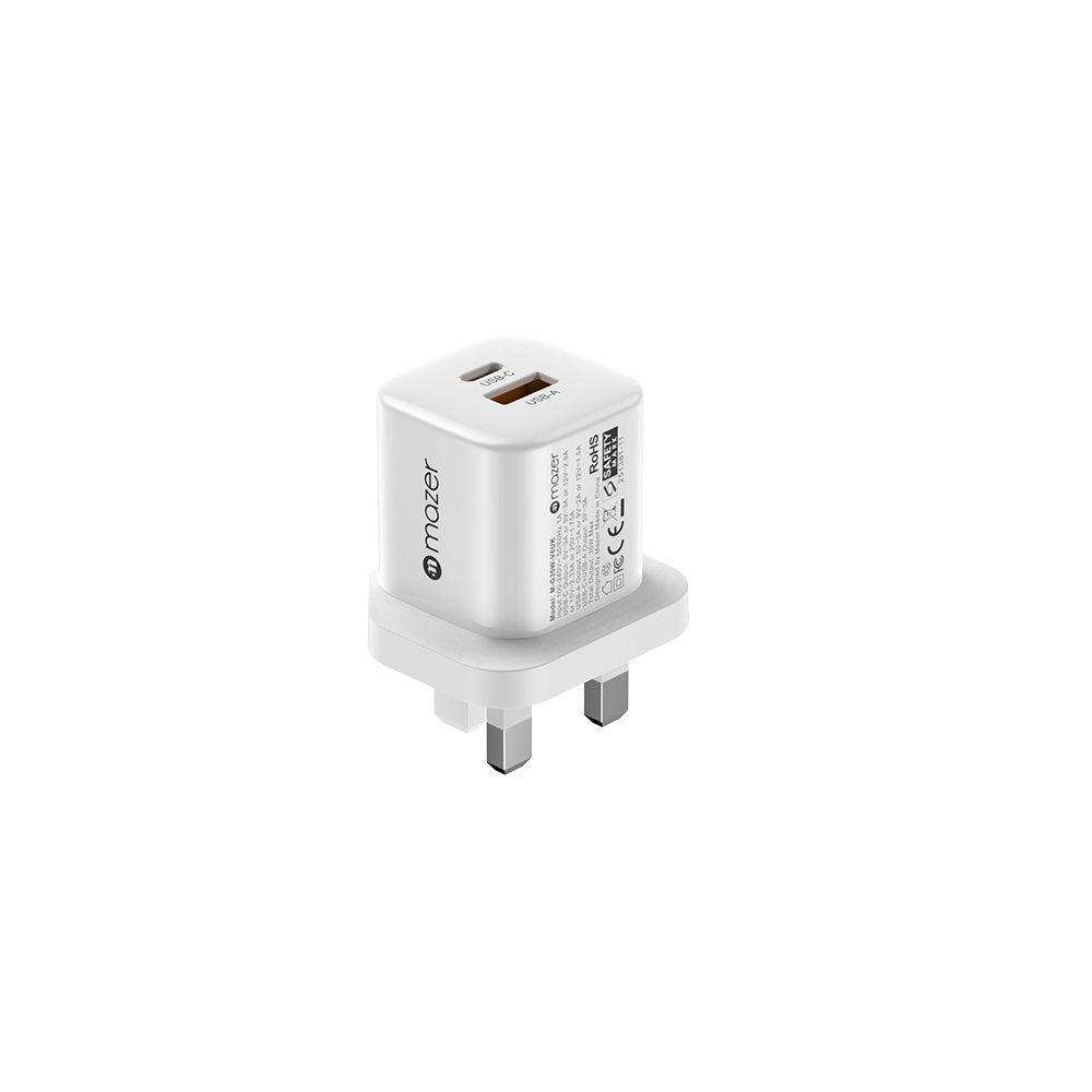 Mazer M-G35W-V6UK PrestigeGaN Multi Device Fast Charging 35W 1C1A - White