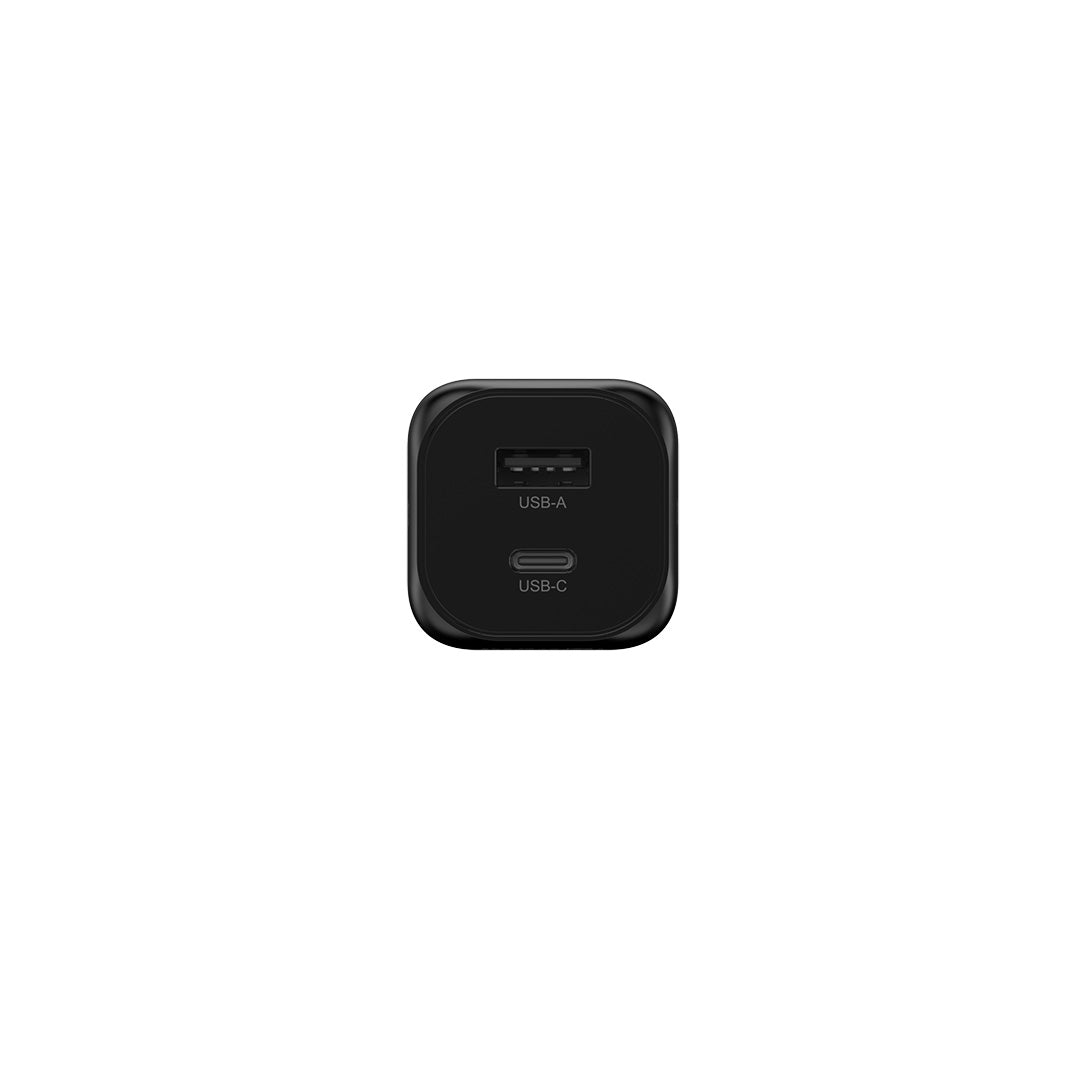 Mazer M-G60W-V5UK PrestigeGaN Dynamic Power Adapter 60W 1C1A US + UK Plugs (Black)