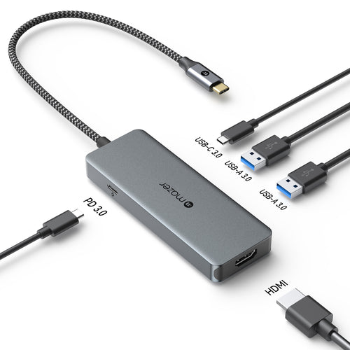 Mazer M-Hub60-GY InfiniteLinkPro Hub60 5-in-1 USB C Multimedia Hub