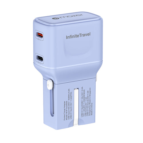 Mazer M-IFTravel530 InfiniteTravel Pocket PD30W 2C Travel Charger (Purple)