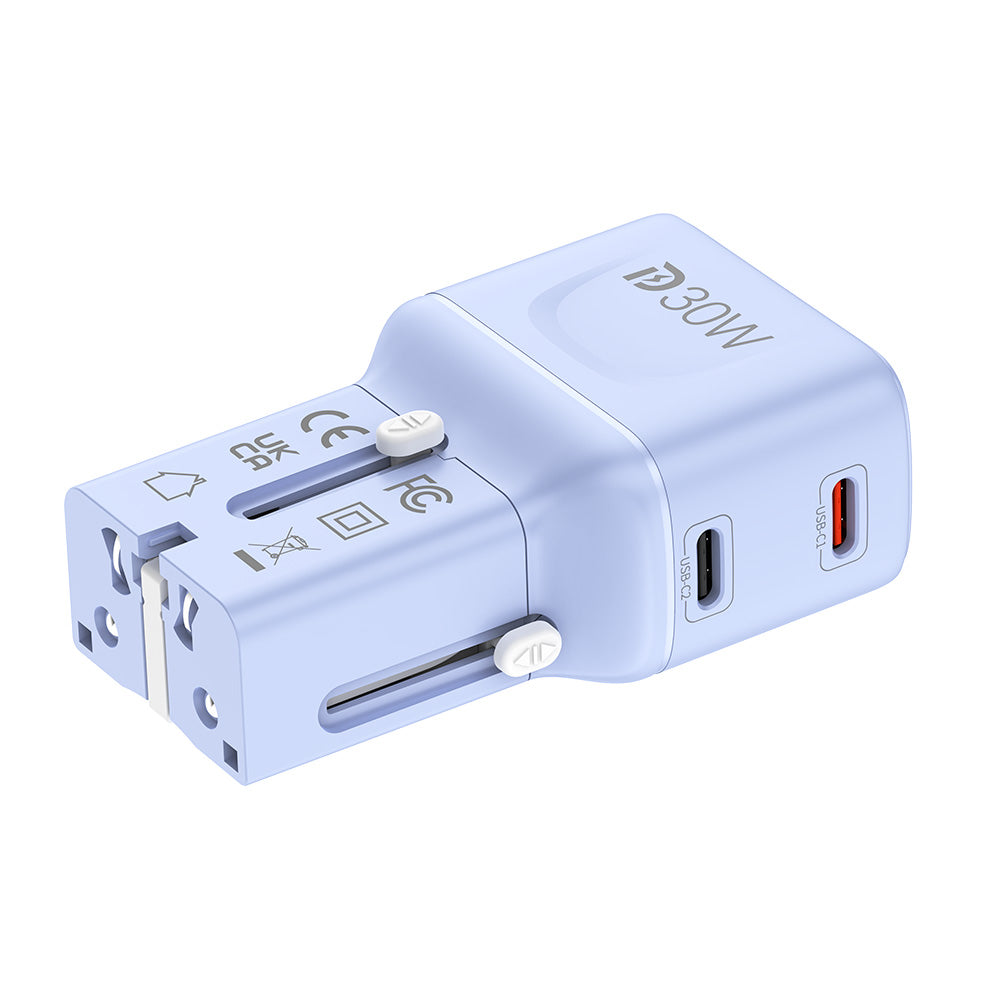 Mazer M-IFTravel530 InfiniteTravel Pocket PD30W 2C Travel Charger (Purple)