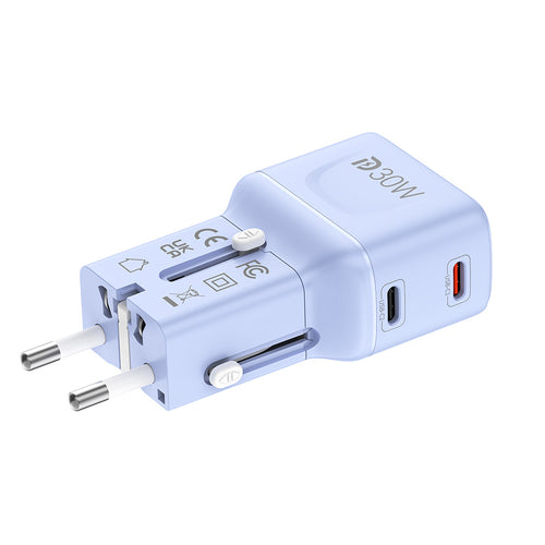 Mazer M-IFTravel530 InfiniteTravel Pocket PD30W 2C Travel Charger (Purple)