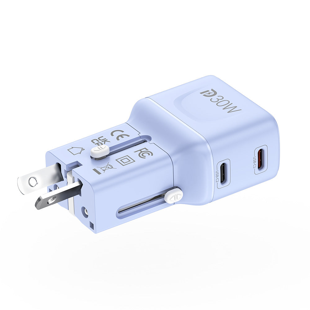 Mazer M-IFTravel530 InfiniteTravel Pocket PD30W 2C Travel Charger (Purple)