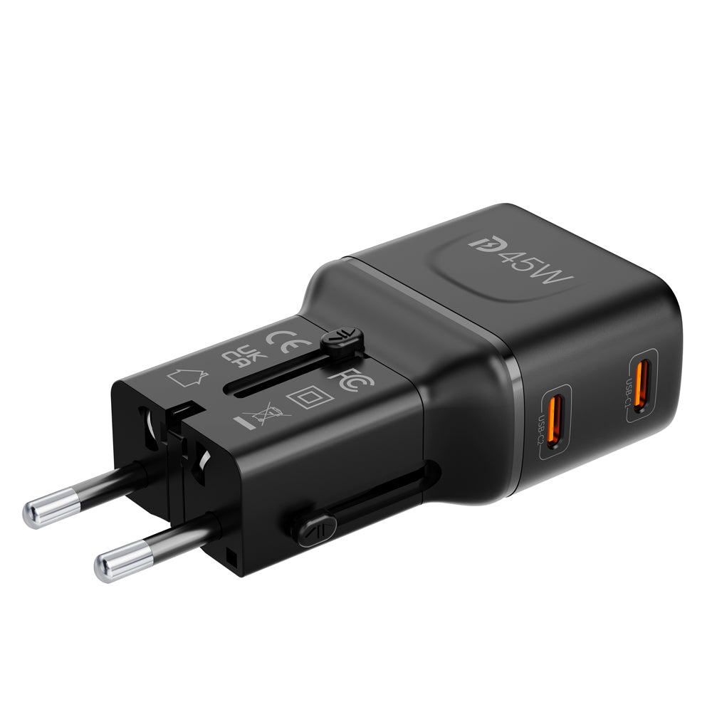 Mazer M-IFTravel545-BK InfiniteTravel Pocket GaN PD45W 2C (Black)