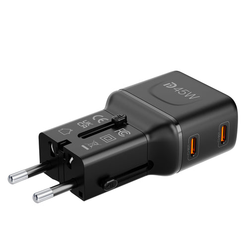 Mazer M-IFTravel545-BK InfiniteTravel Pocket GaN PD45W 2C (Black)