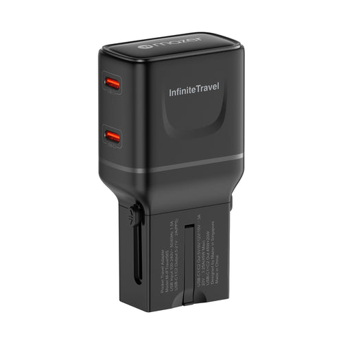 Mazer M-IFTravel565-BK InfiniteTravel Pocket GaN PD65W 2C (Black)