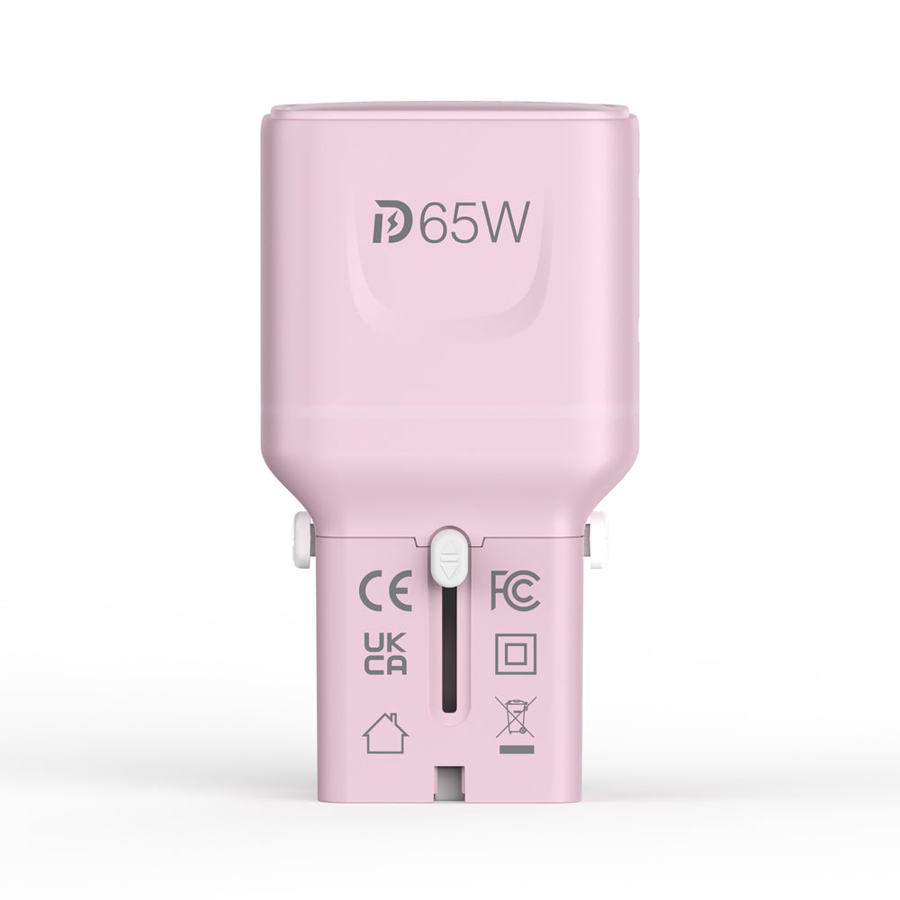 Mazer M-IFTravel565-PK InfiniteTravel Pocket GaN PD65W 2C (Pink)