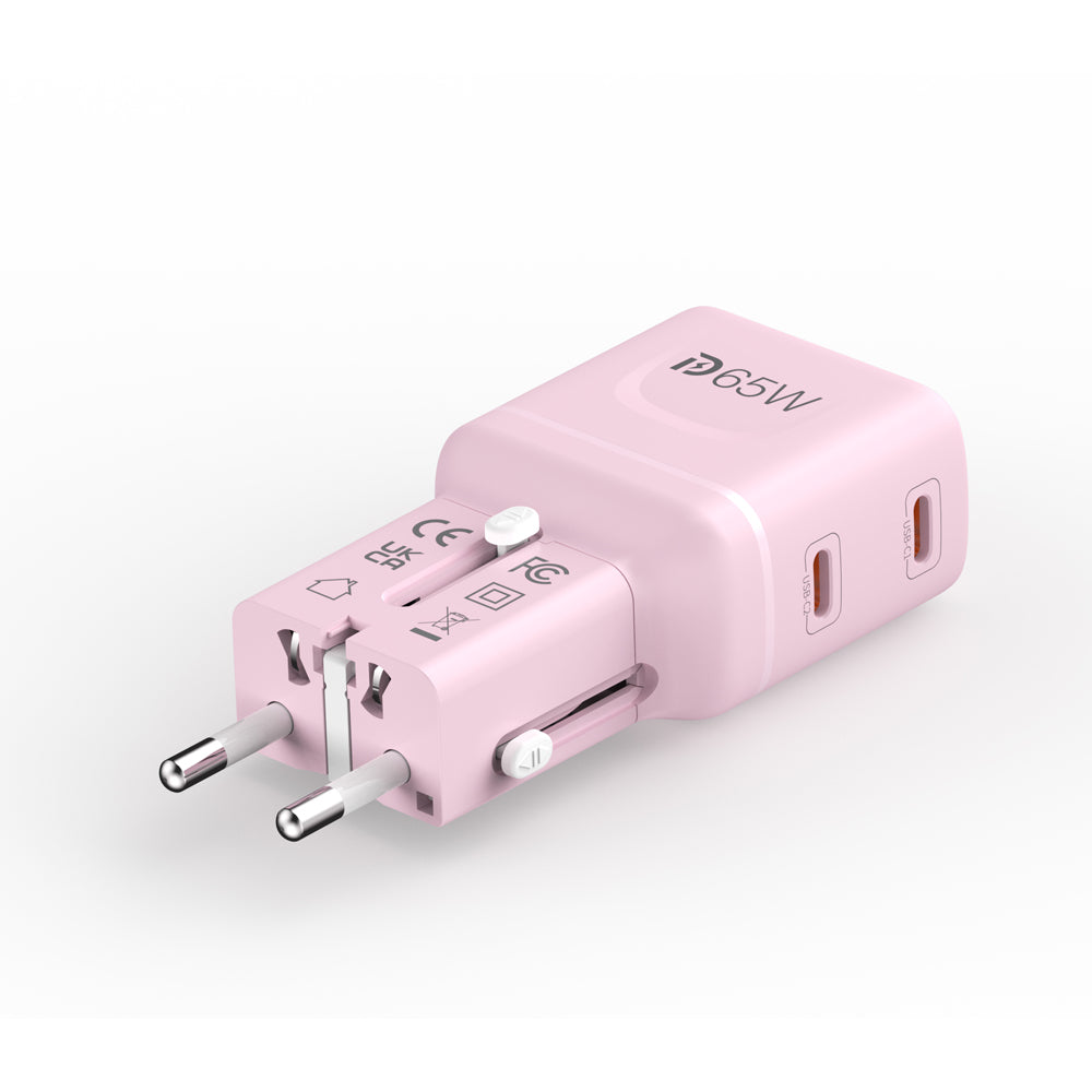 Mazer M-IFTravel565-PK InfiniteTravel Pocket GaN PD65W 2C (Pink)
