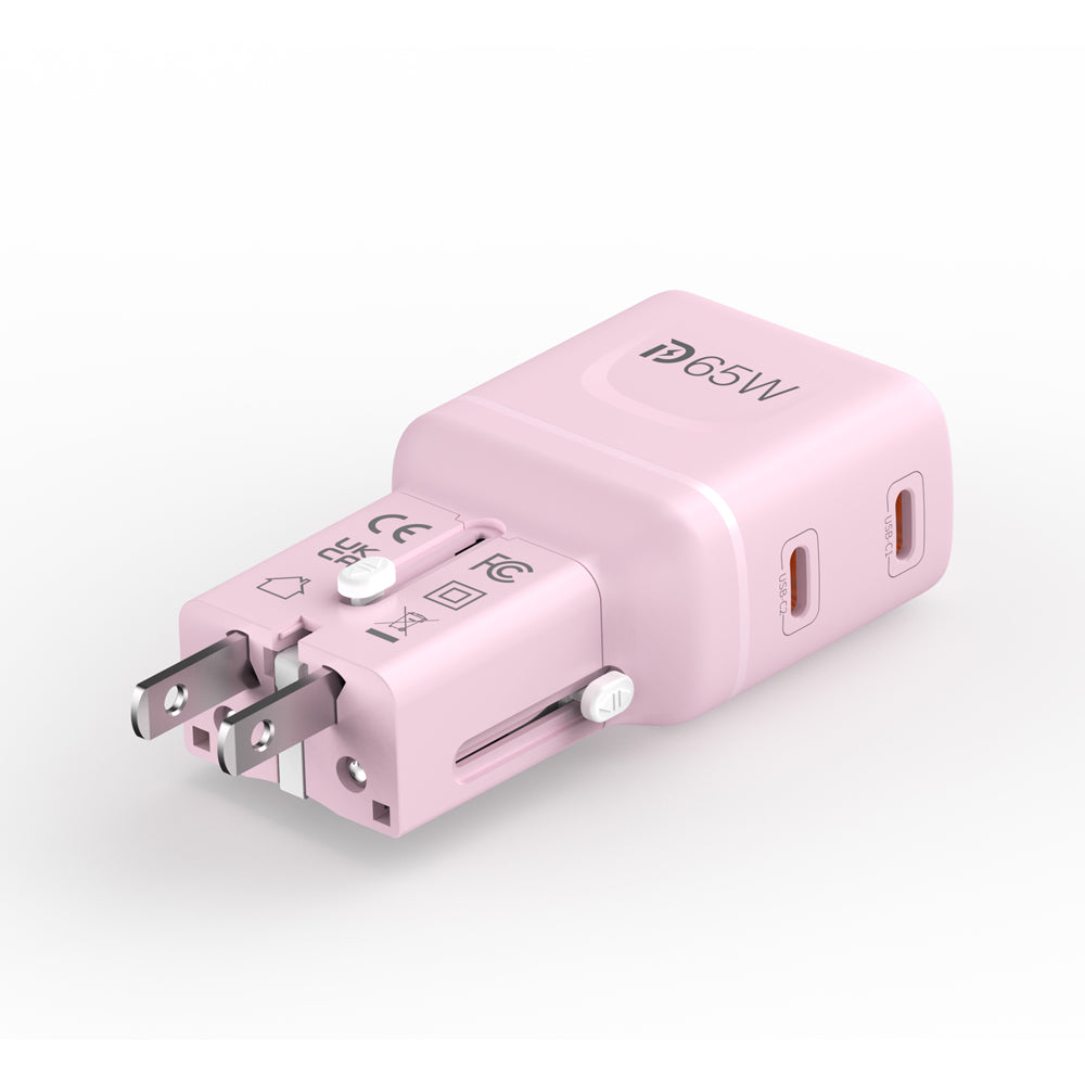 Mazer M-IFTravel565-PK InfiniteTravel Pocket GaN PD65W 2C (Pink)