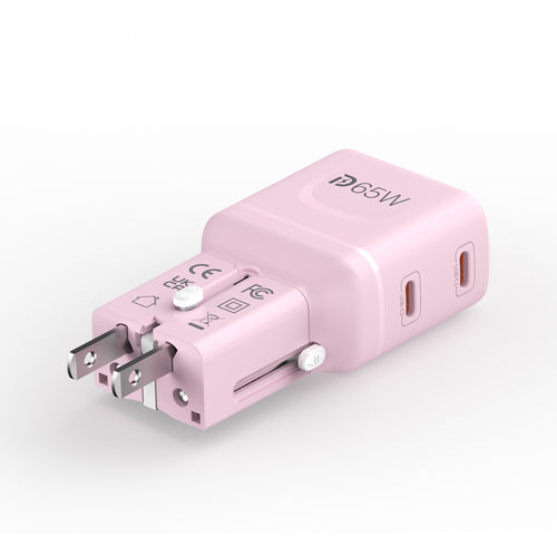 Mazer M-IFTravel565-PK InfiniteTravel Pocket GaN PD65W 2C (Pink)