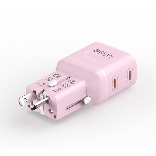 Mazer M-IFTravel565-PK InfiniteTravel Pocket GaN PD65W 2C (Pink)