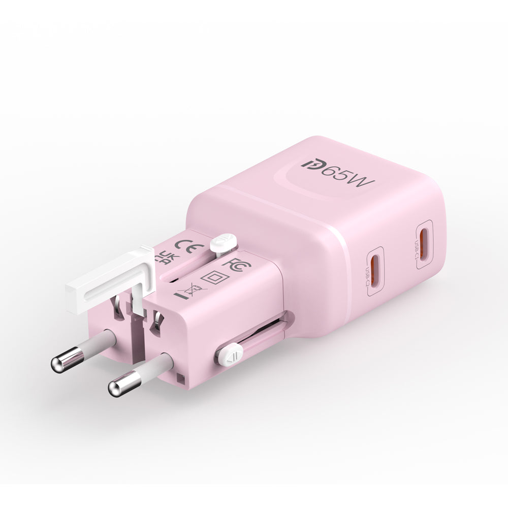Mazer M-IFTravel565-PK InfiniteTravel Pocket GaN PD65W 2C (Pink)