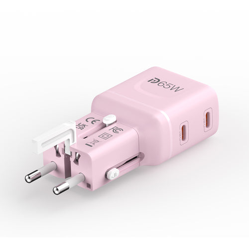 Mazer M-IFTravel565-PK InfiniteTravel Pocket GaN PD65W 2C (Pink)