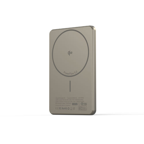 Mazer M-MagAir29-NT qi2 15W 5000mAh PD20W Ultra Slim Power Bank (Natural Titanium)