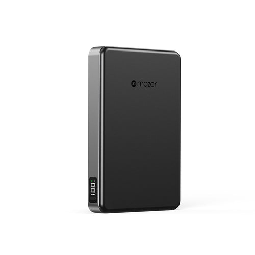 Mazer MagAir31 10,000mAh Qi2.2 Certified 25W Magnetic Wireless Power Bank (CCC Certified) Black