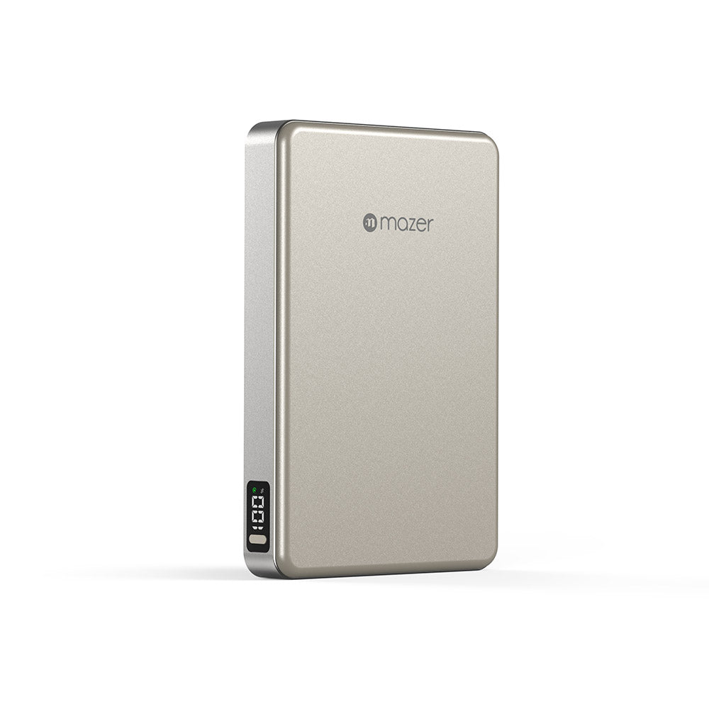 Mazer M-MagAir31 10,000mAh Qi2.2 Certified 25W Magnetic Wireless Power Bank (CCC Certified) (Natural Titanium)
