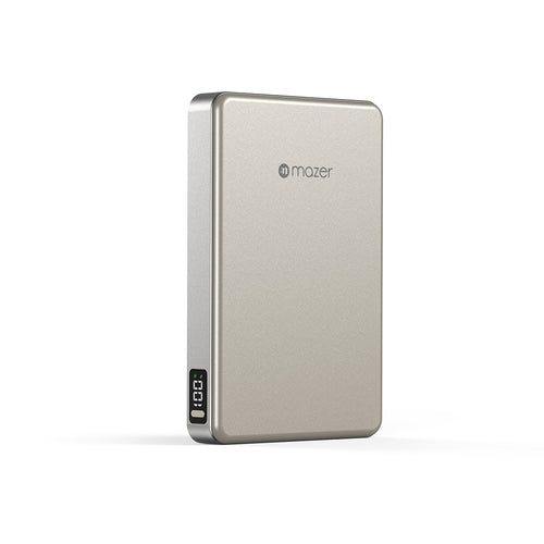 Mazer M-MagAir31 10,000mAh Qi2.2 Certified 25W Magnetic Wireless Power Bank (CCC Certified) (Natural Titanium)