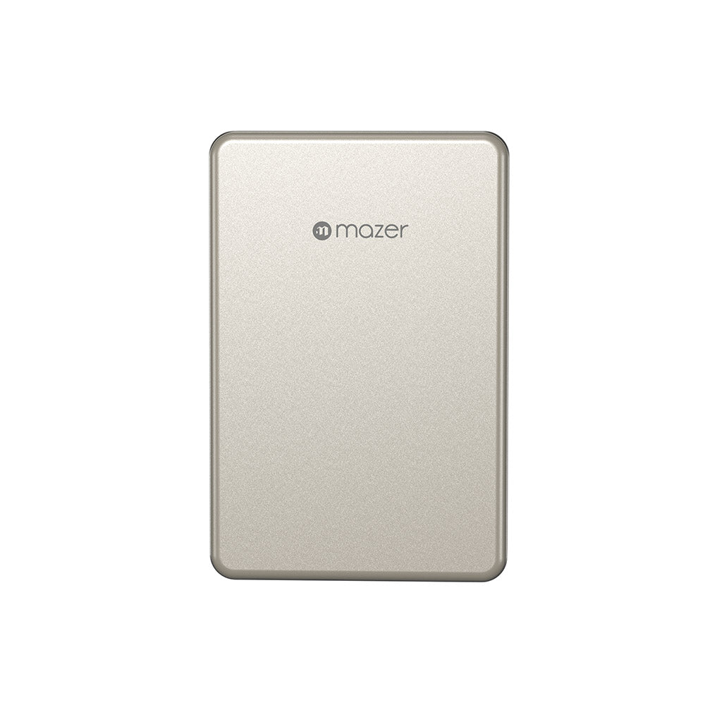 Mazer M-MagAir31 10,000mAh Qi2.2 Certified 25W Magnetic Wireless Power Bank (CCC Certified) (Natural Titanium)
