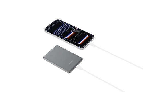 Mazer SolidCore Air 15W Ultra Slim 5000mAh SSB CCC+QR Powerbank Black Grey (M-MagAir39-BG)