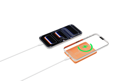 Mazer SolidCore Air 15W Ultra Slim 5000mAh SSB CCC+QR Powerbank Sunset Orange ( M-MagAir39-SO)
