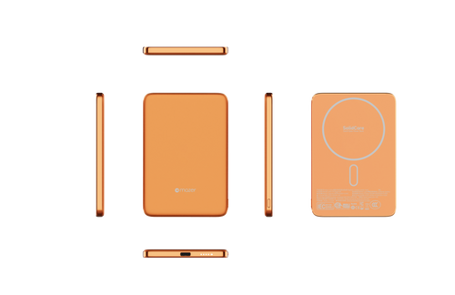 Mazer SolidCore Air 15W Ultra Slim 5000mAh SSB CCC+QR Powerbank Sunset Orange ( M-MagAir39-SO)