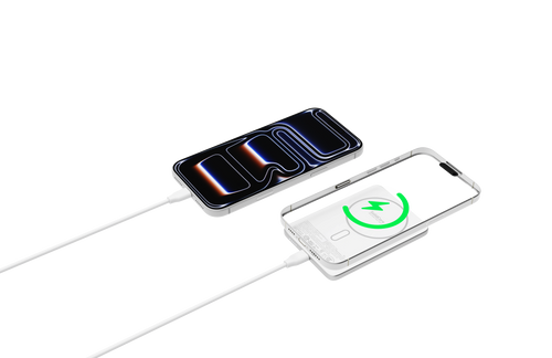 Mazer SolidCore Air 15W Ultra Slim 5000mAh SSB CCC+QR Powerbank Silver (M-MagAir39-BG)