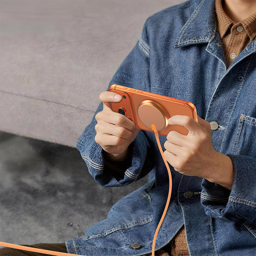 Mazer M-MagPad2 qi2.2 25W Wireless Charging Pad with 1.5M Cable (Sunset Orange)