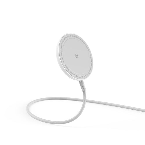 Mazer M-MagPad2 qi2.2 25W Wireless Charging Pad with 1.5M Cable (White)