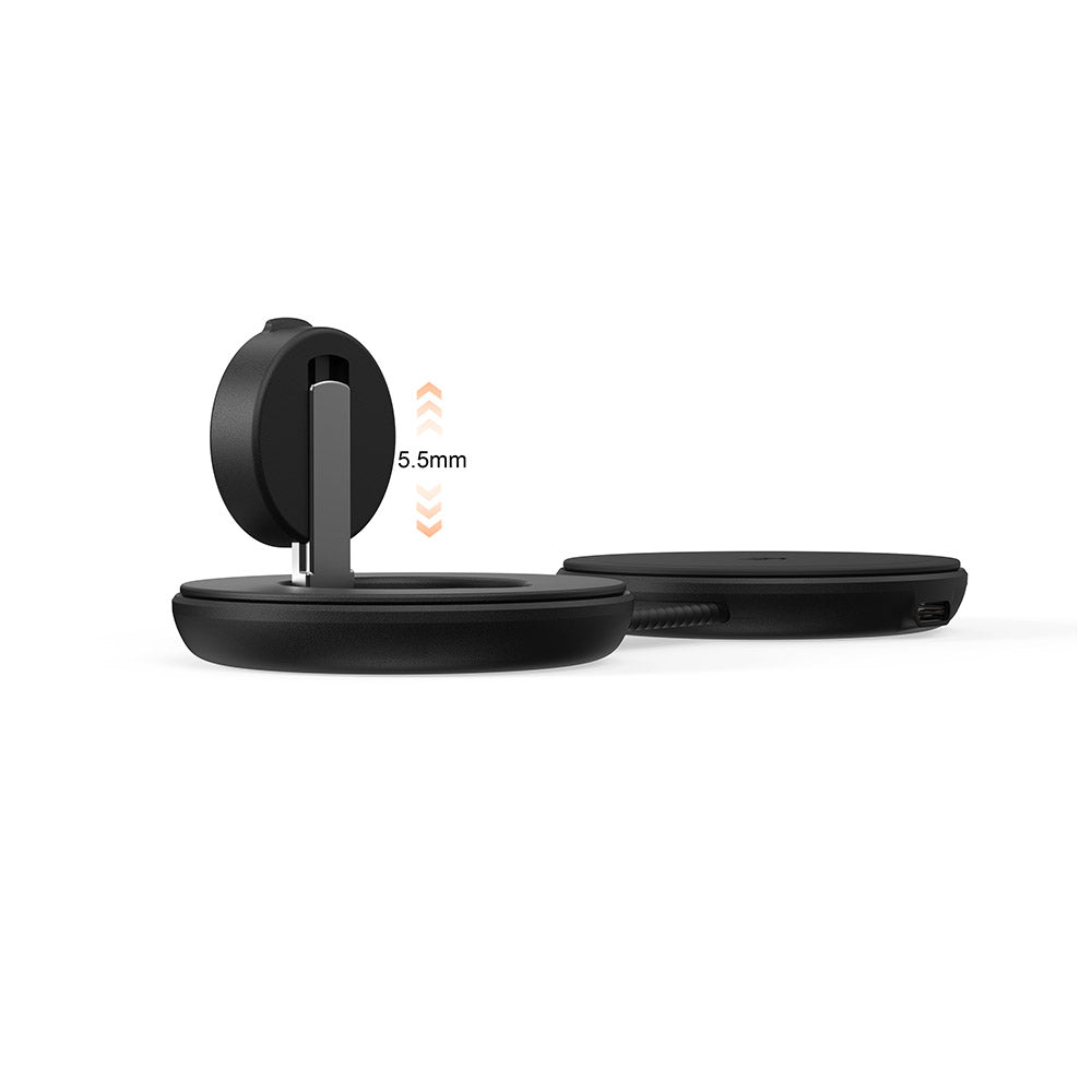 Mazer M-MagPadDuo2 2-in-1 qi2.2 25W Foldable Wireless Charging Pad (Black)