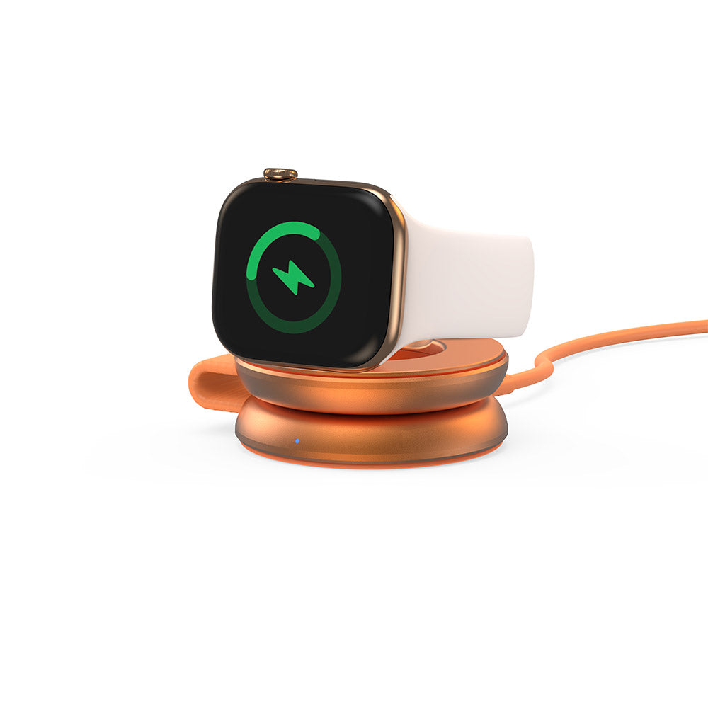 Mazer M-MagPadDuo2 2-in-1 qi2.2 25W Foldable Wireless Charging Pad (Sunset Gold)