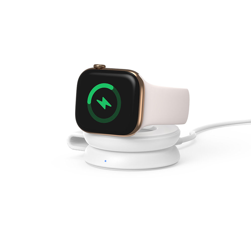 Mazer M-MagPadDuo2 2-in-1 qi2.2 25W Foldable Wireless Charging Pad (White)